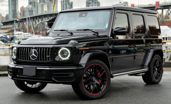 Representative black Mercedes G-Wagon-style luxury SUV for Los Angeles rental planning